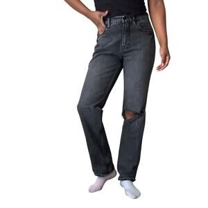 Good American Washed Black Denim Jeans Size 6